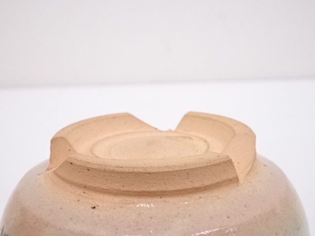 c586 筒茶碗 工場 御本立鶴 福森比路志 木箱 茶道具 古物 道具